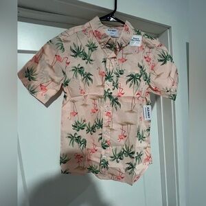 Pink Hawaiian kids shirt